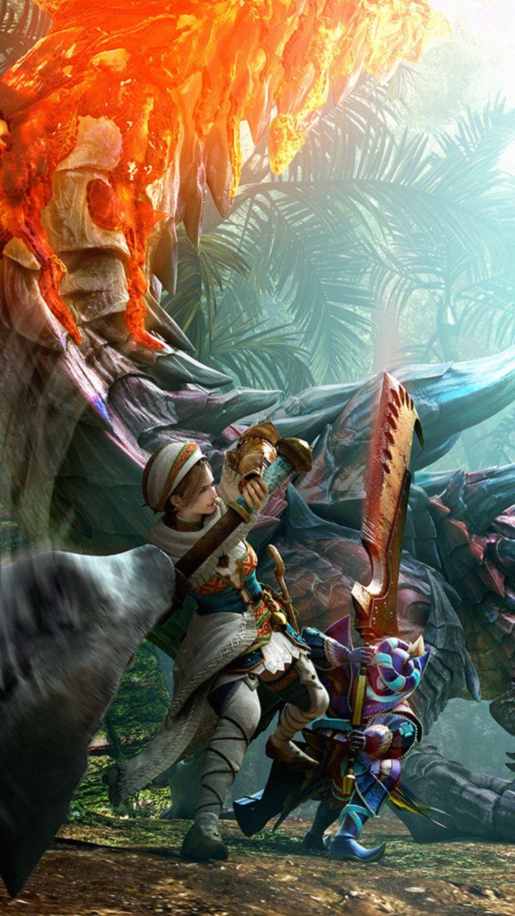 750x1334 Monster Hunter Generations Key Art iPhone iPhone