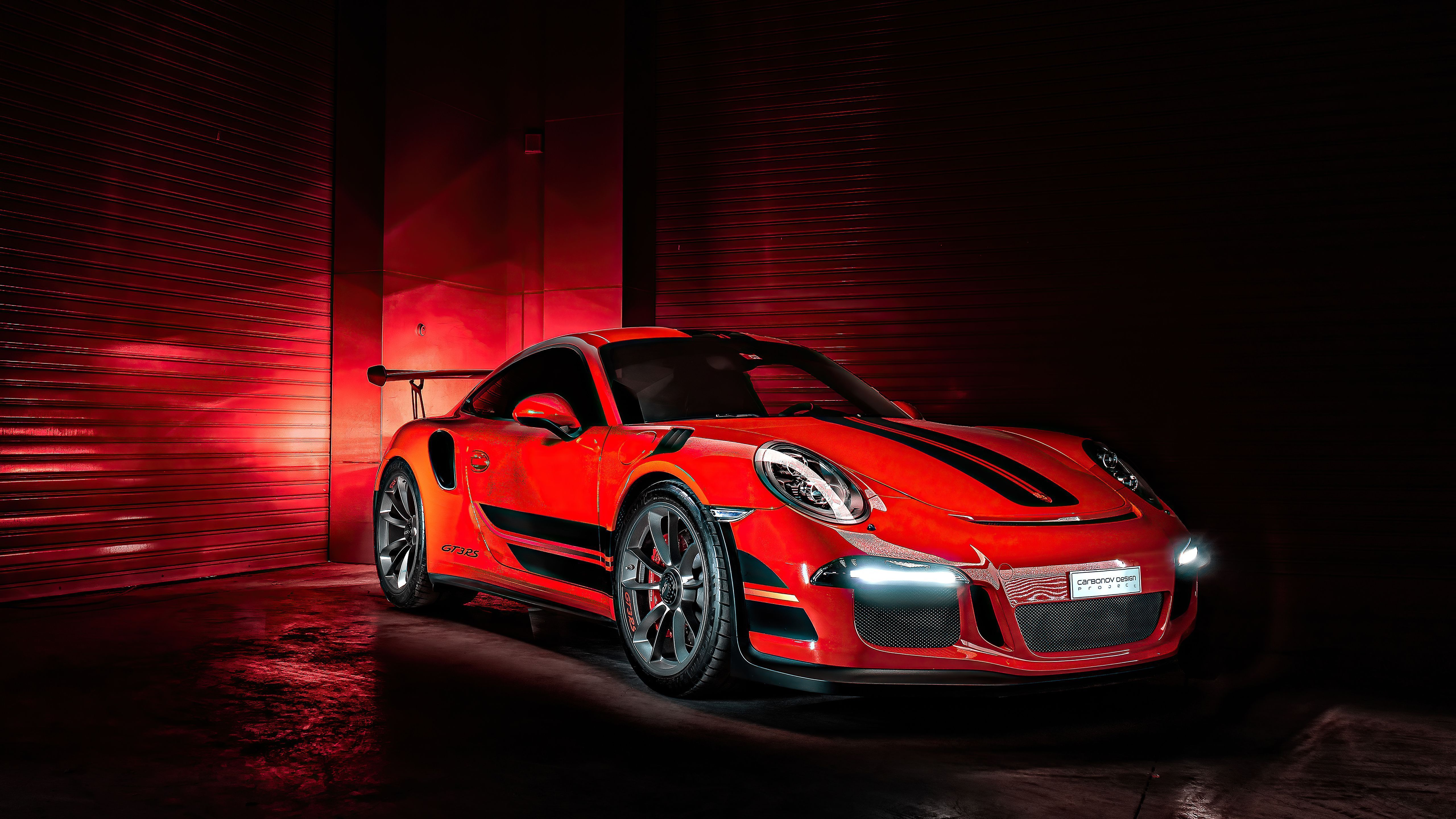 5120x2880 Porsche GT3RS Red 4k 4k