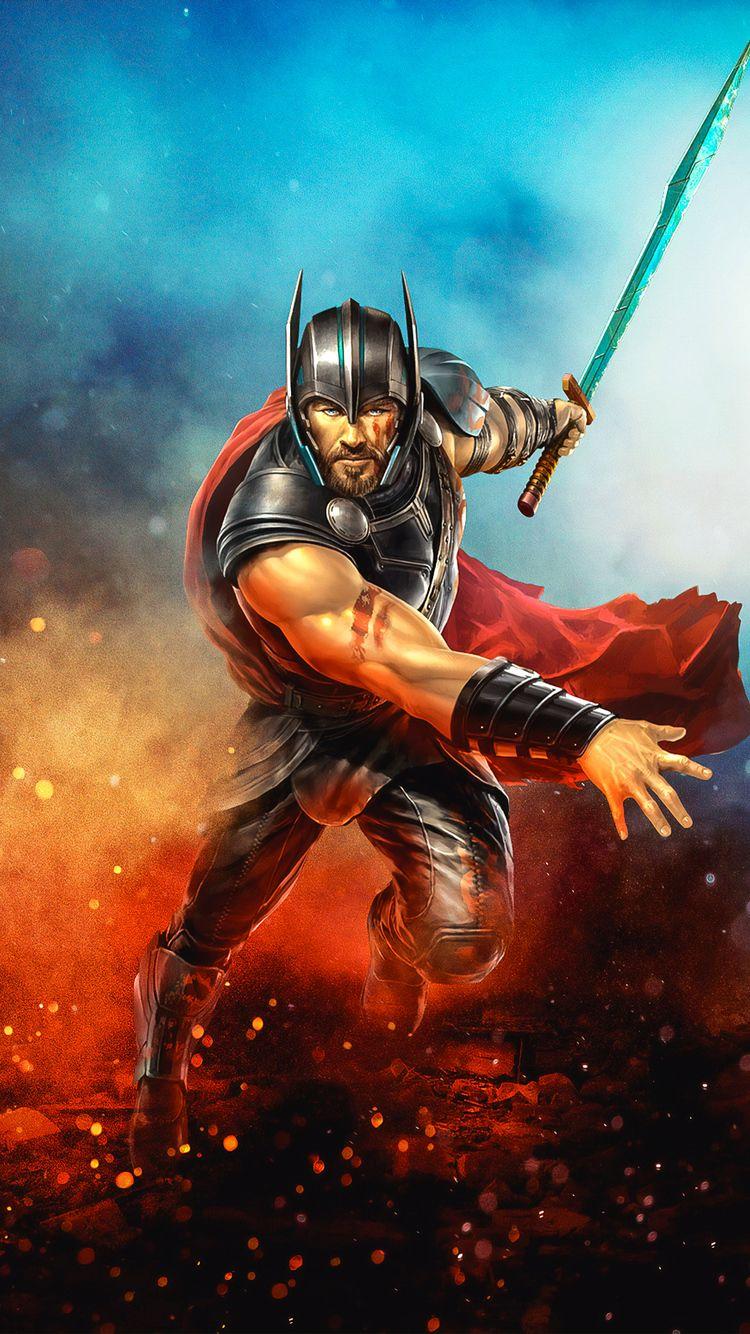 750x1334 Thor Warrior iPhone iPhone 6S, iPhone 7 HD 4k