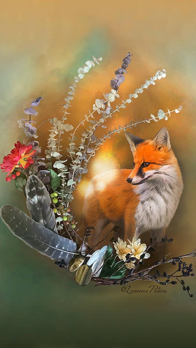 794x1410 Fox Fall Magic Background, iPhone wallpaper, Cell phone background, iPhone lock screen, Cell phone wallpaper, Phone background