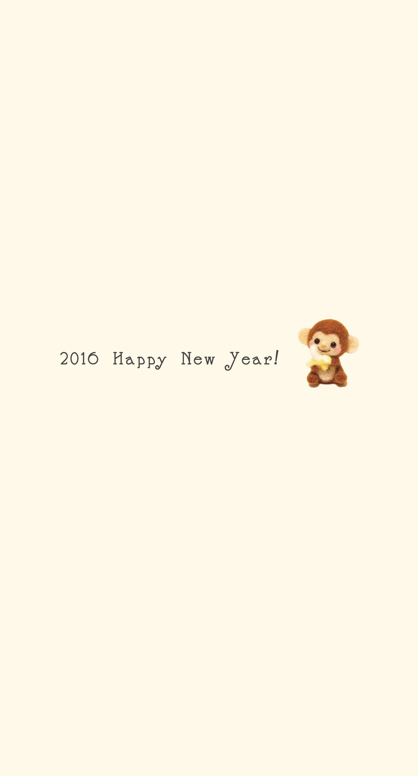 1398x2592 monkey happy news year 2016 yellow wallpaper. wallpaper.sc