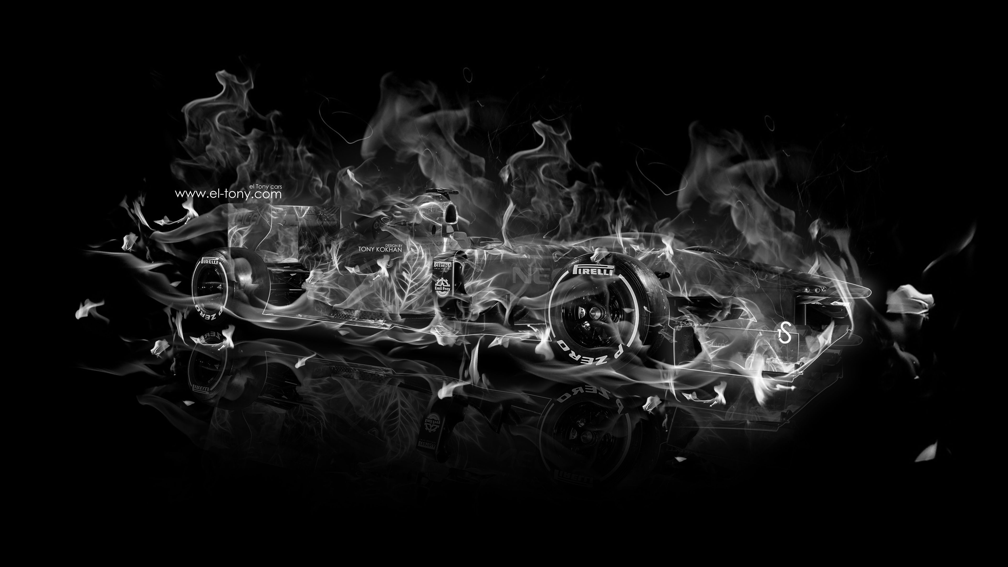 3840x2160 Abstract F1 Desktop Wallpaper