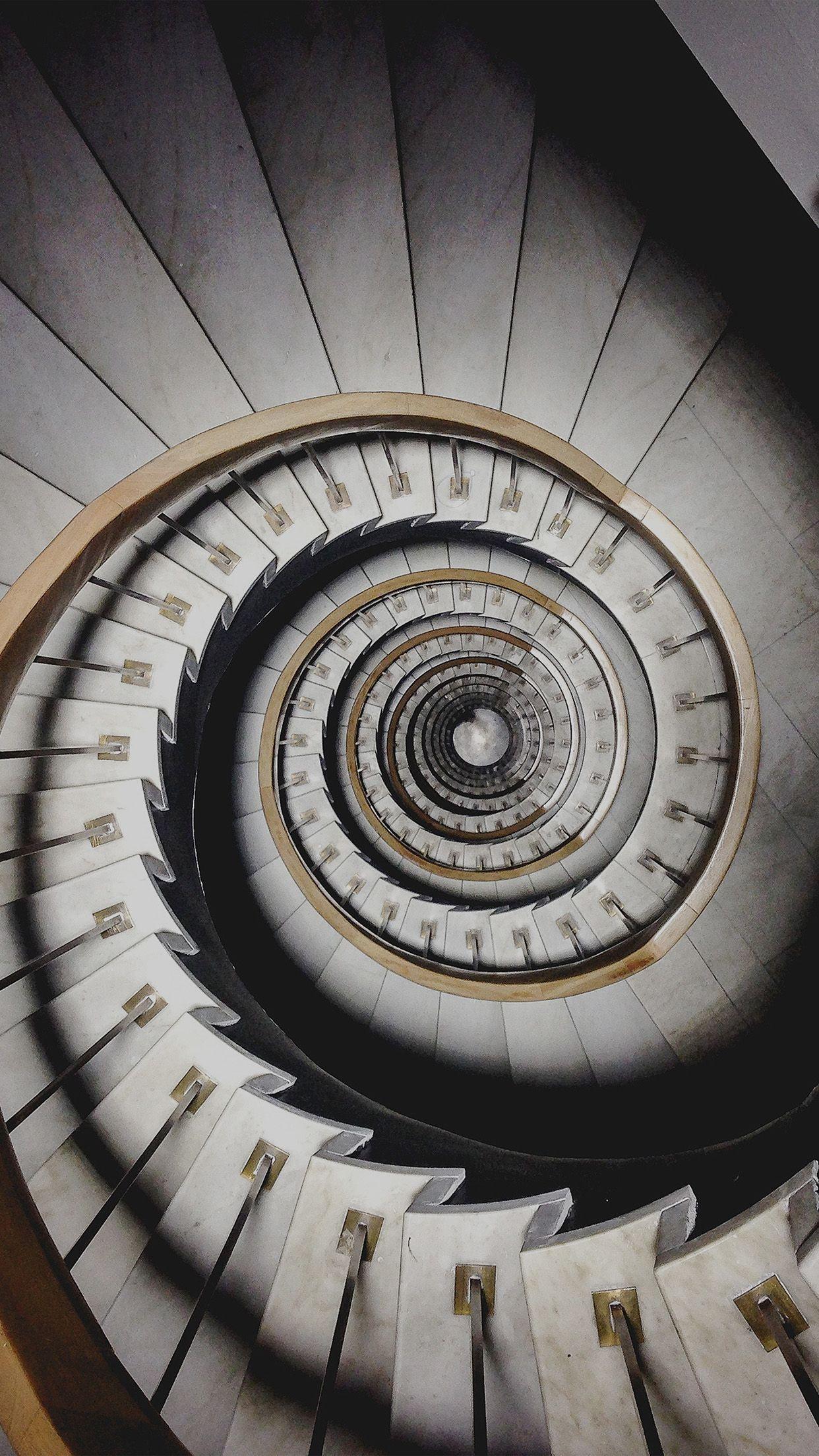 1242x2208 iPhone 8 wallpaper. spiral stair