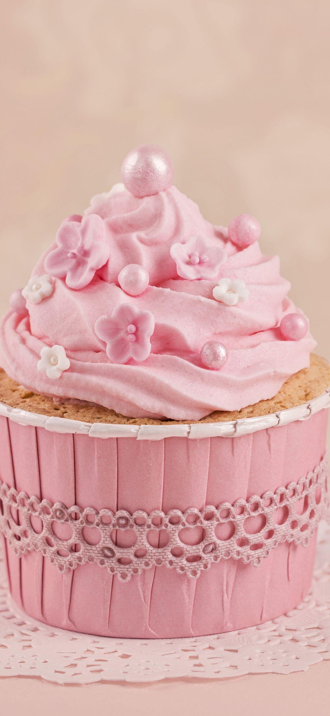 1125x2436 Pink Cupcake iPhone XS, iPhone iPhone X HD 4k