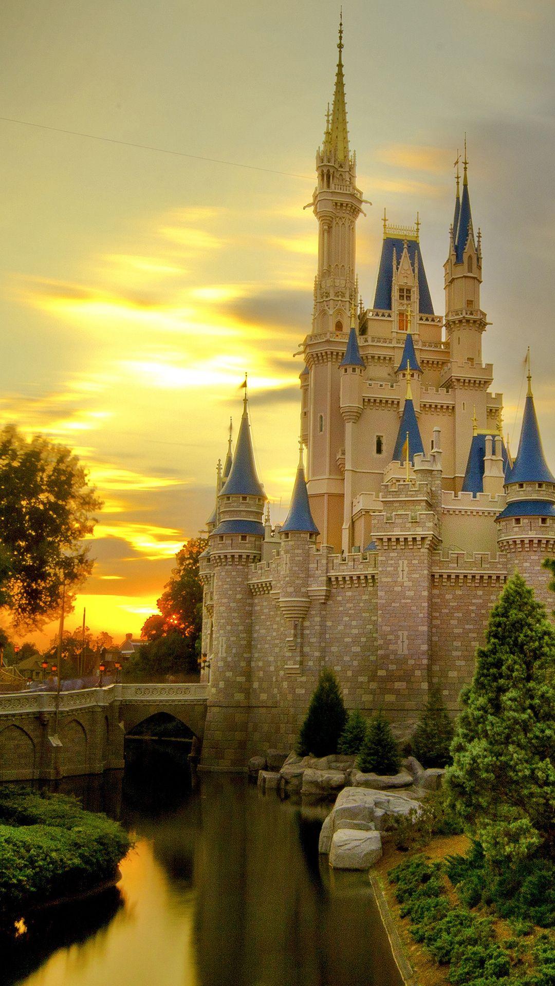 1080x1920 Cinderella Castle iPhone Wallpaper HD