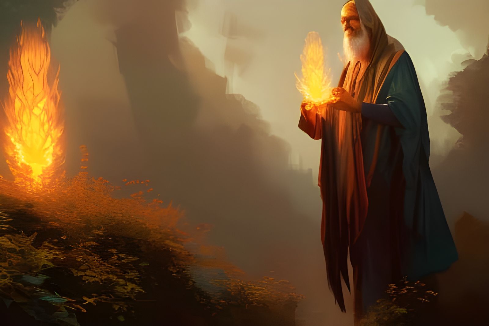 1600x1067 Moses at the Burning Bush