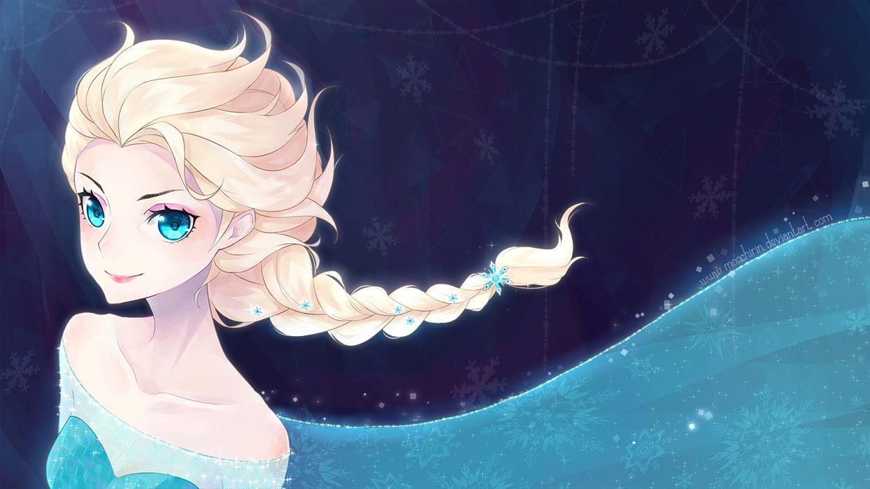 1244x700 Frozen Elsa & Anna Digital Fan Art .