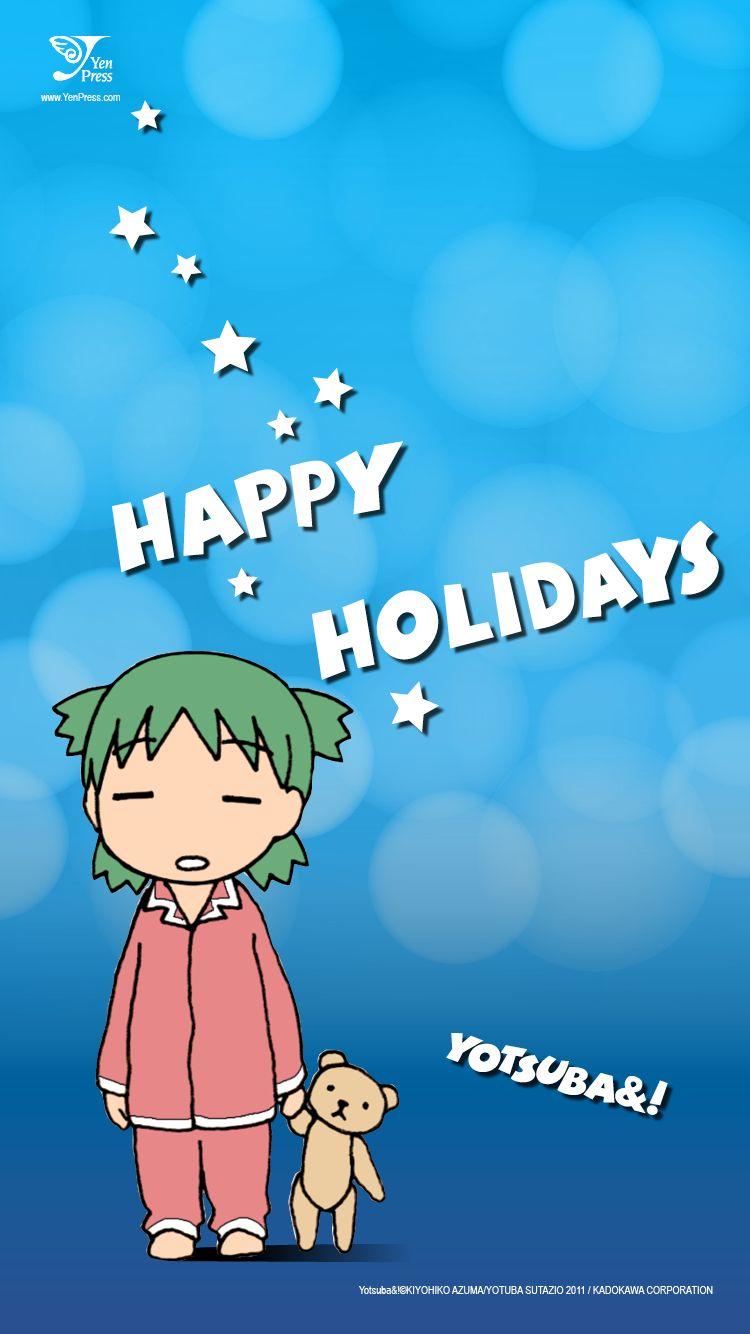 750x1334 Happy Holidays: YOTSUBA&! WALLPAPERS!