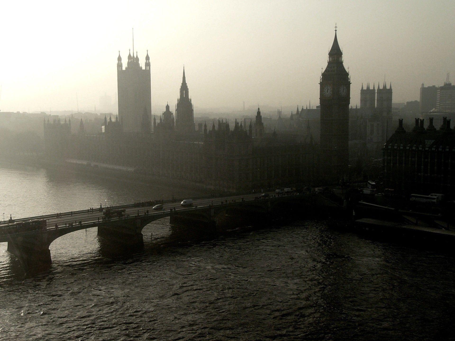 1920x1440 cityscapes, London, Big Ben, monochrome wallpaper