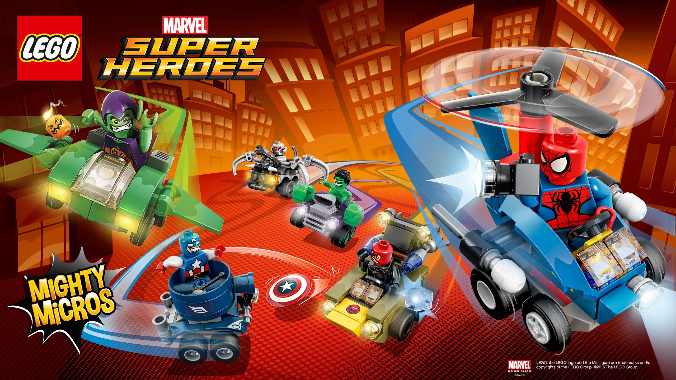 2560x1440 Kids N Fun.com. Wallpaper Lego Marvel Superheroes Lego