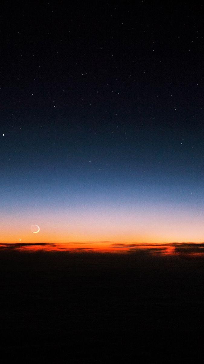 675x1200 Night Sky Sunset Stars IPhone Wallpaper