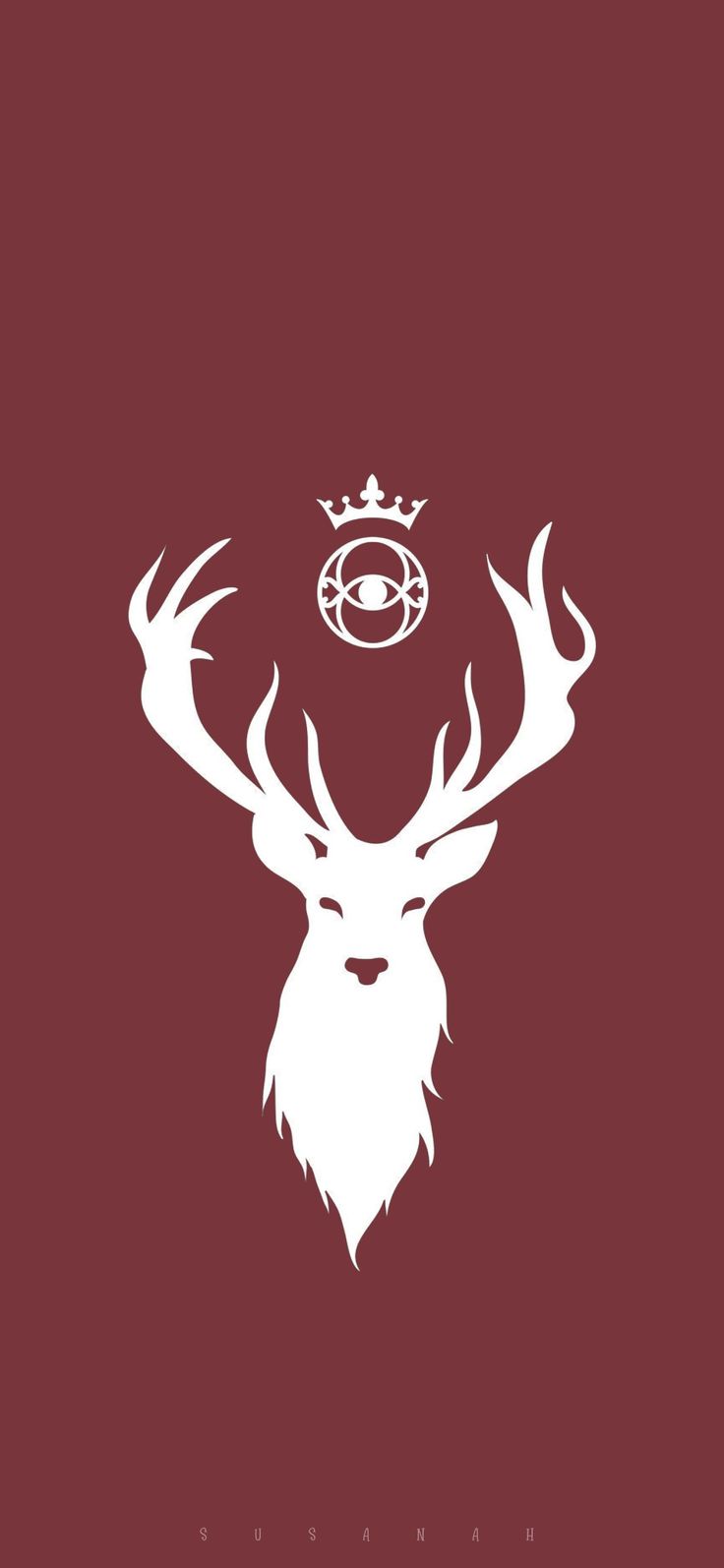 736x1594 Throne of glass wallpaper Terrasen deer