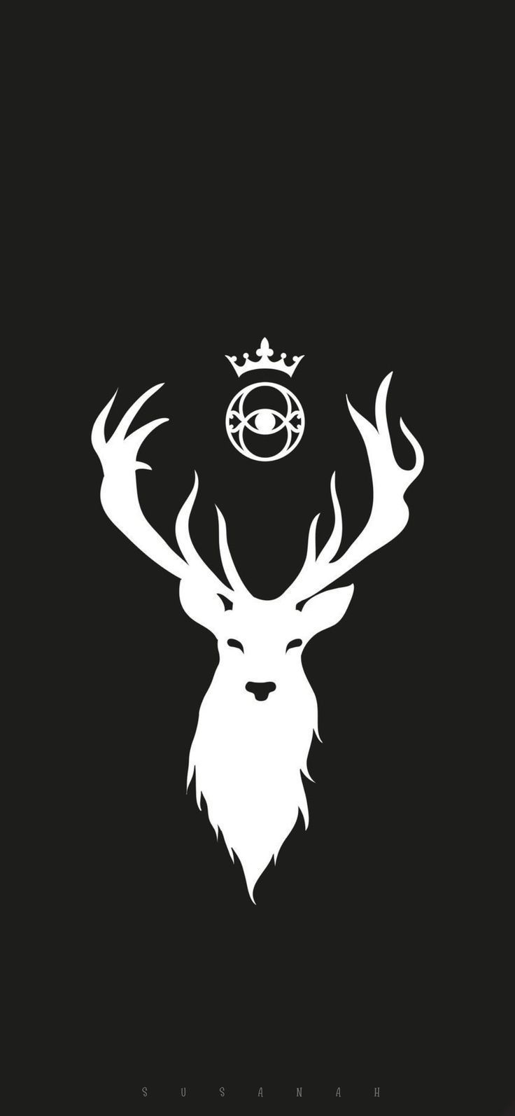 736x1594 Throne of glass wallpaper Terrasen deer