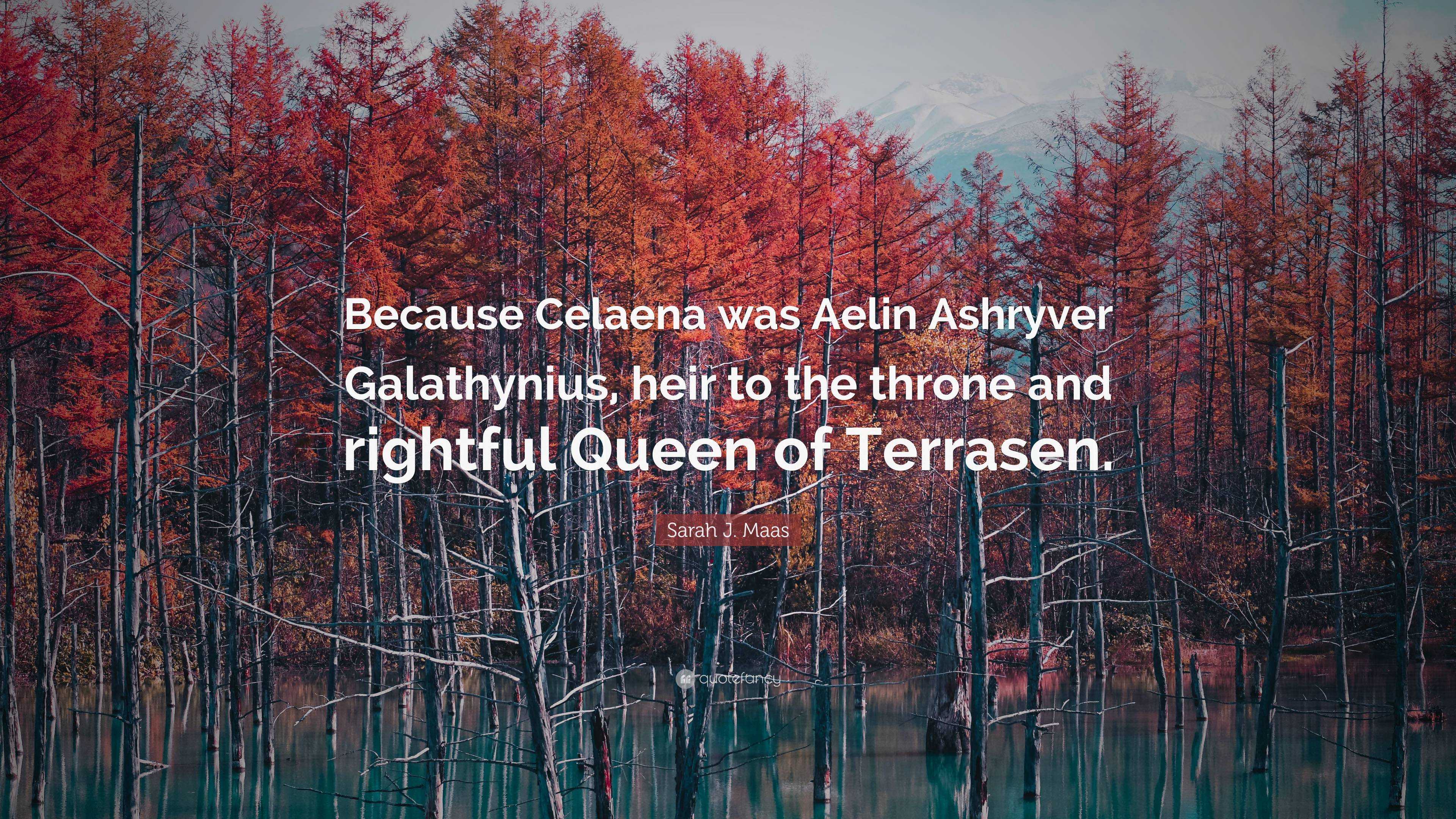 3840x2160 Sarah J. Maas Quote: “Because Celaena