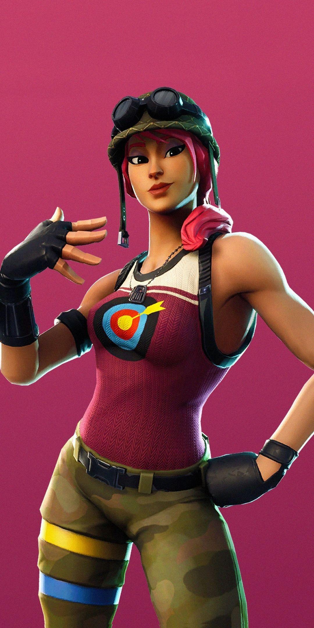 1080x2160 Bullseye, girl character, Fortnite, Season 2018