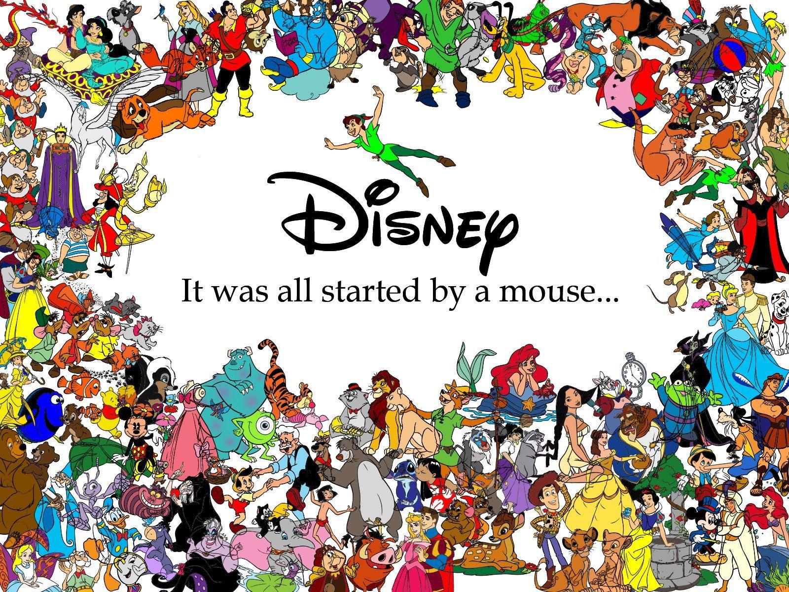 Disney All Characters Wallpapers - Top Free Disney All Characters  Backgrounds - WallpaperAccess