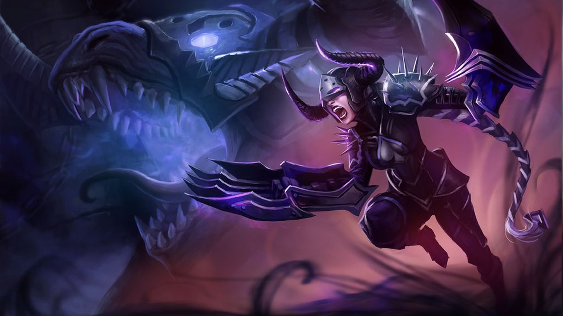 1920x1080 Darkflame Shyvana Wallpaper