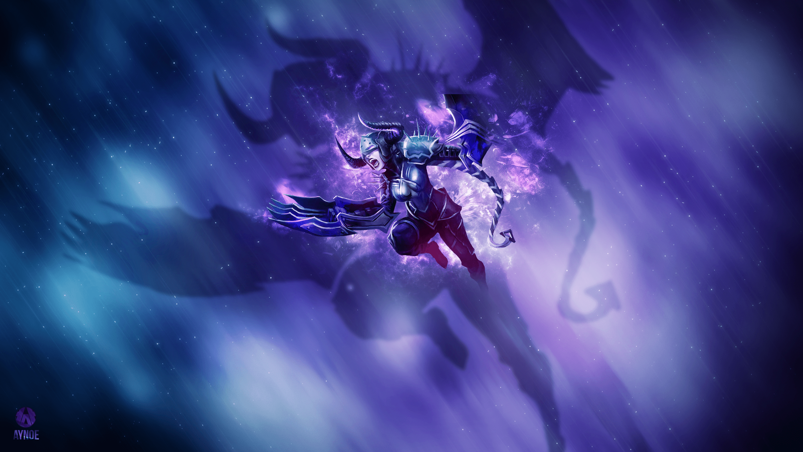 2560x1440 Darkflame Shyvana