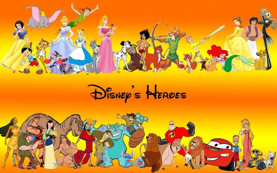 1131x707 Disney Characters Wallpaper, Widescreen Background