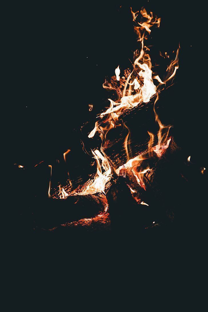 728x1092 Photograph of a Burning Fire