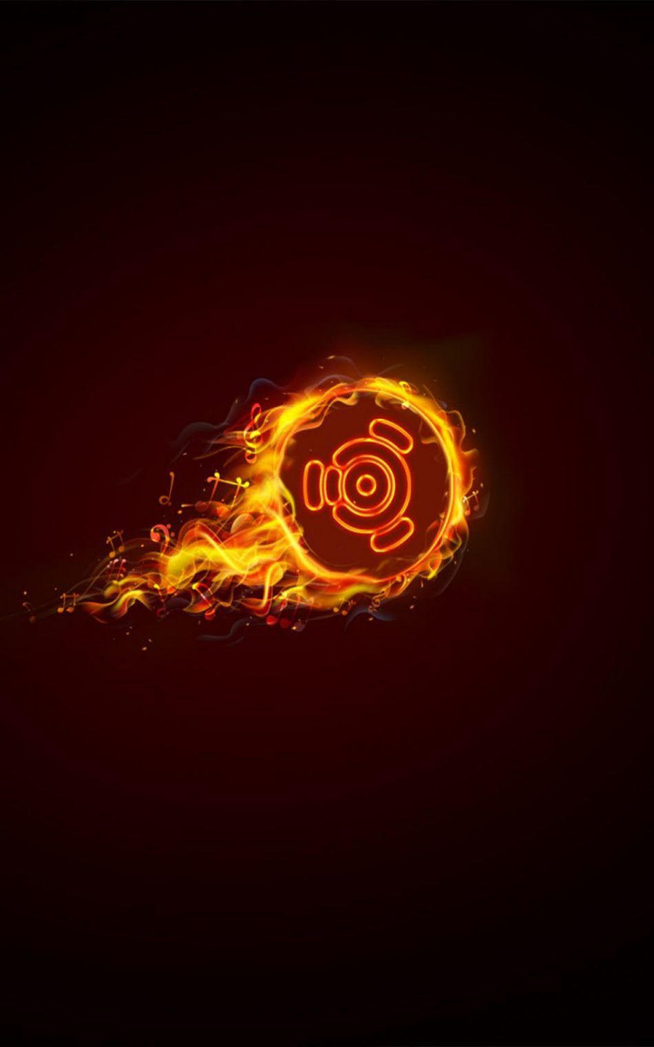 950x1520 Ubuntu Dark Flame Logo 4K Ultra HD