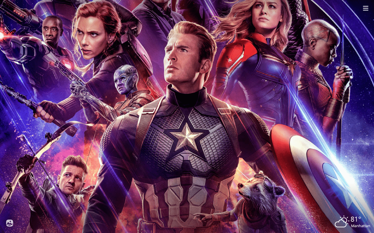 1280x800 Avengers Endgame HD Wallpaper New Tab