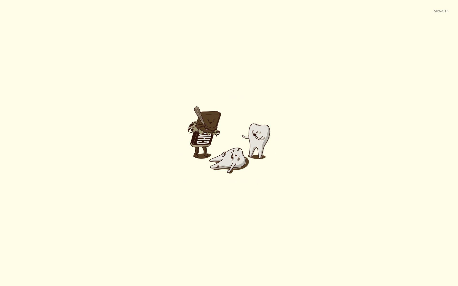 1920x1200 Chocolate vs teeth wallpaper wallpaper