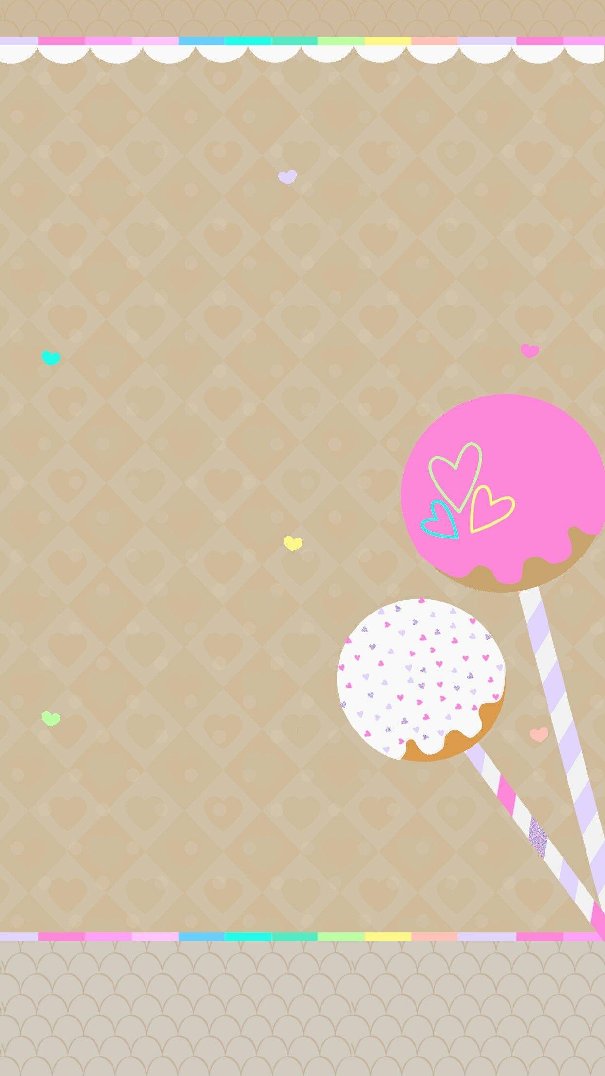 1242x2208 Cartoon Ice Cream Wallpaper