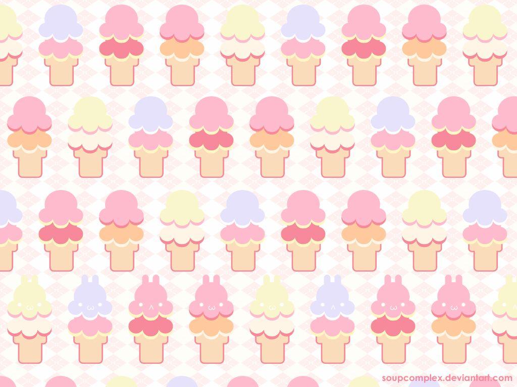 1024x768 Cartoon Ice Cream Wallpaper