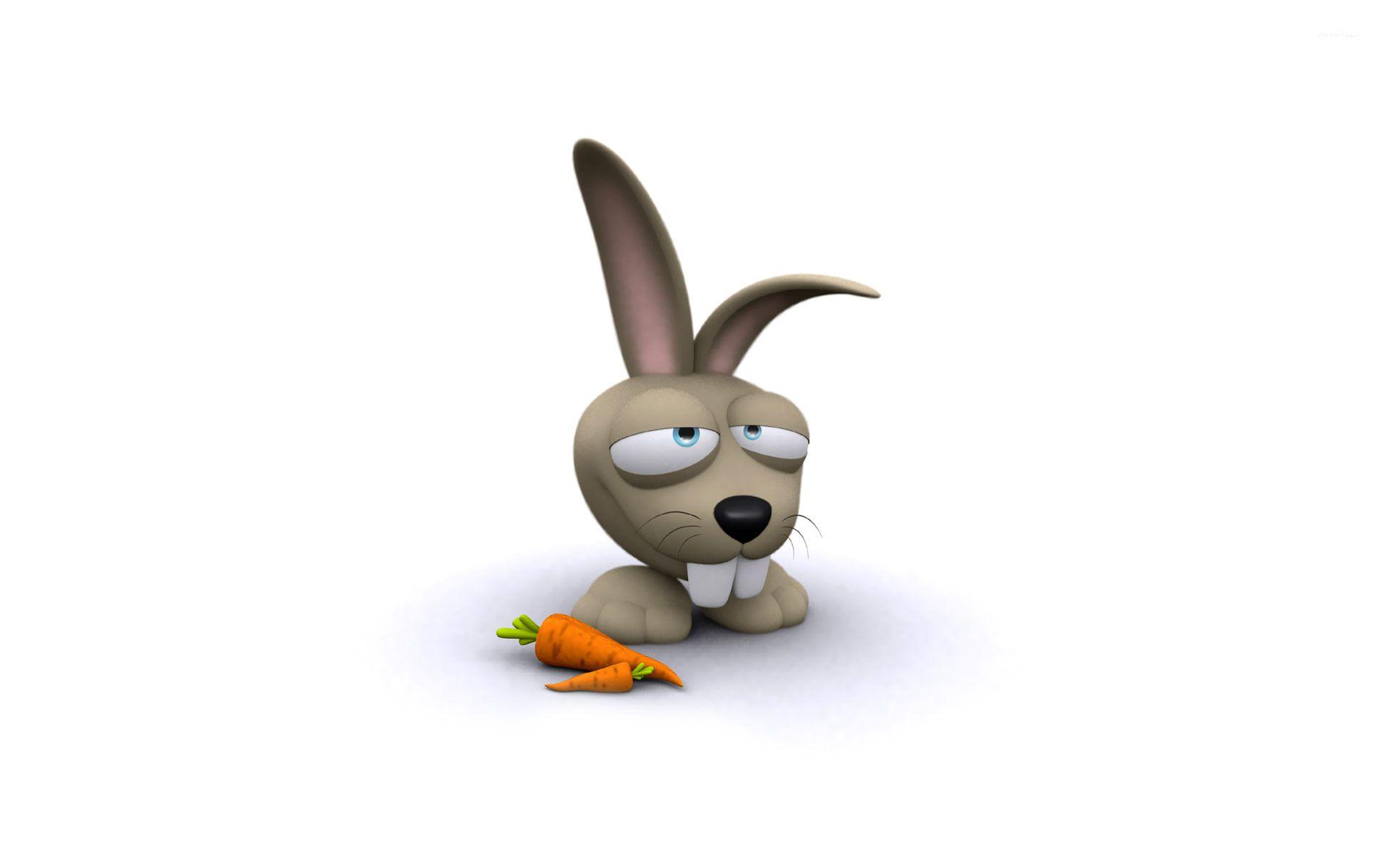 1920x1200 Rabbit with a carrot wallpaper Art wallpaper