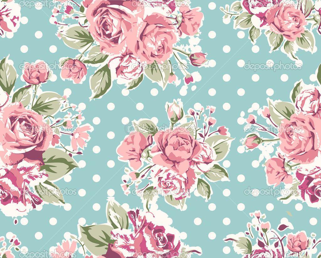 1023x821 Free Vintage Flower Wallpaper Picture