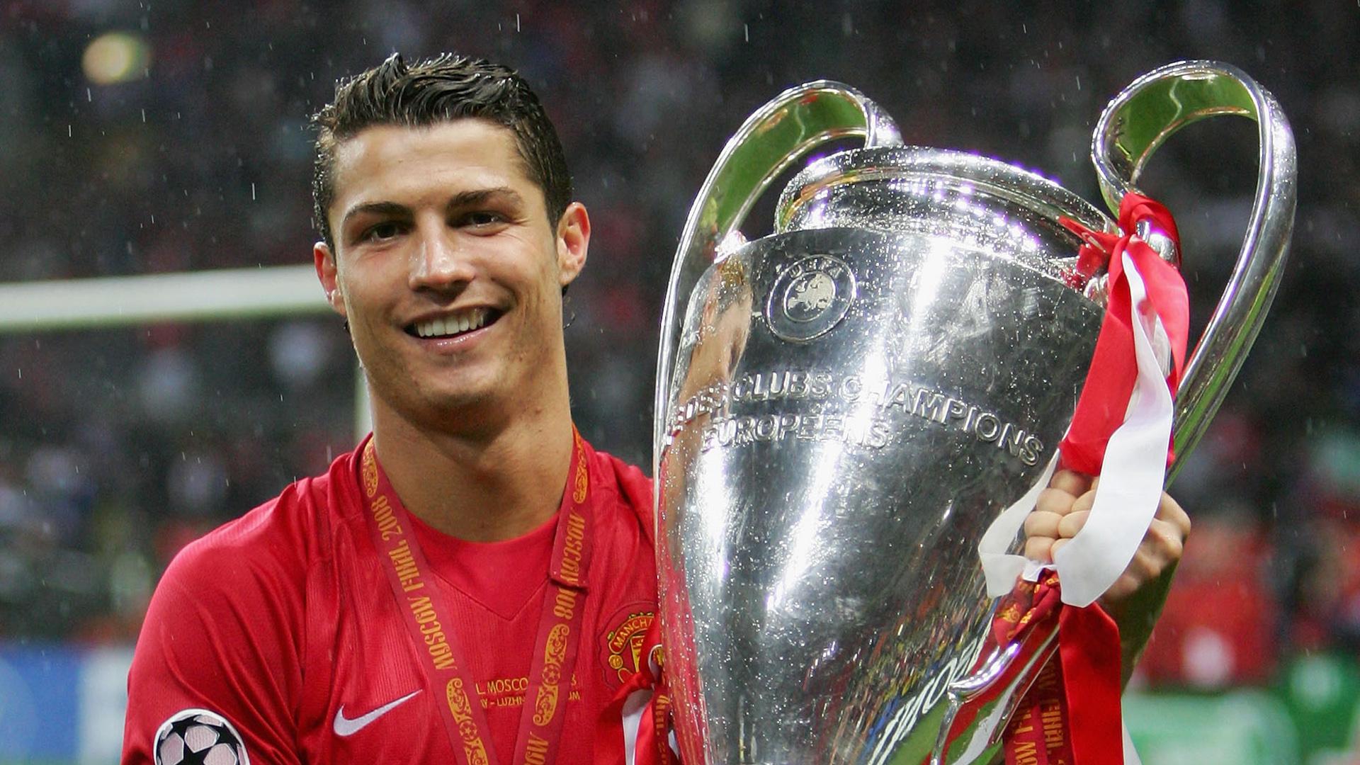 1920x1080 On this day 15 years ago, Cristiano Ronaldo signed for Manchester United. He won 3 Premier League titles, 1 FA Cup, 2 League Cups, and 1 Champions League. One of the best