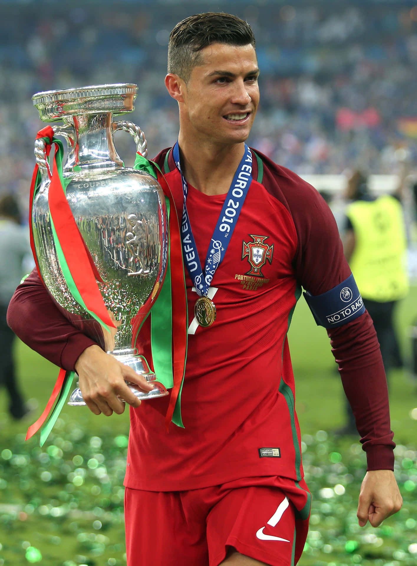 1415x1920 Download Ronaldo showcasing his powerful strike on the field Picture