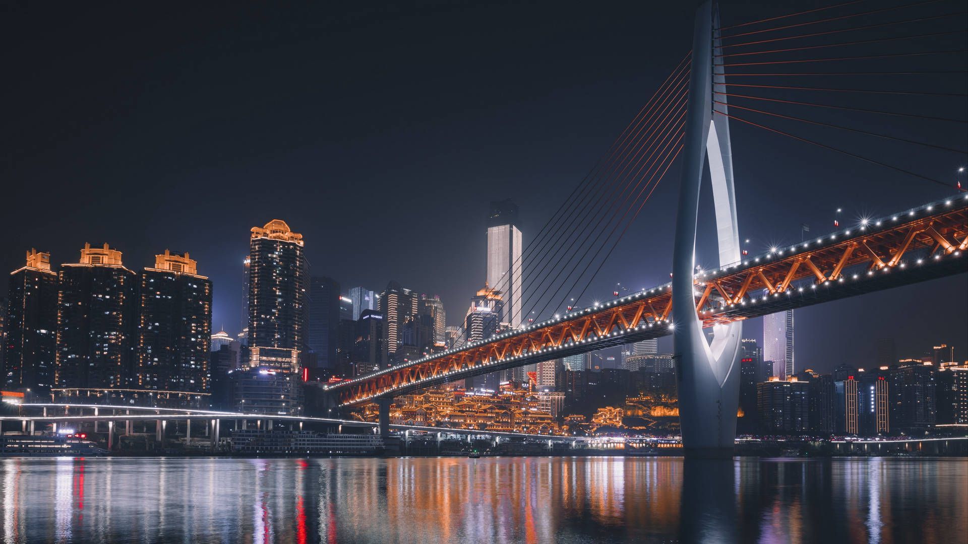1920x1080 Download Chongqing China Bridge Yangtze