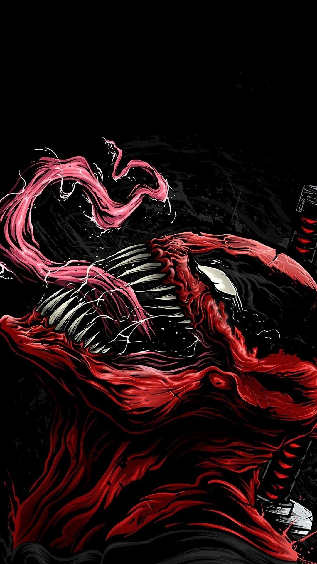 1080x1920 Venom, Deadpool, villain, superhero, art, 1080x1920