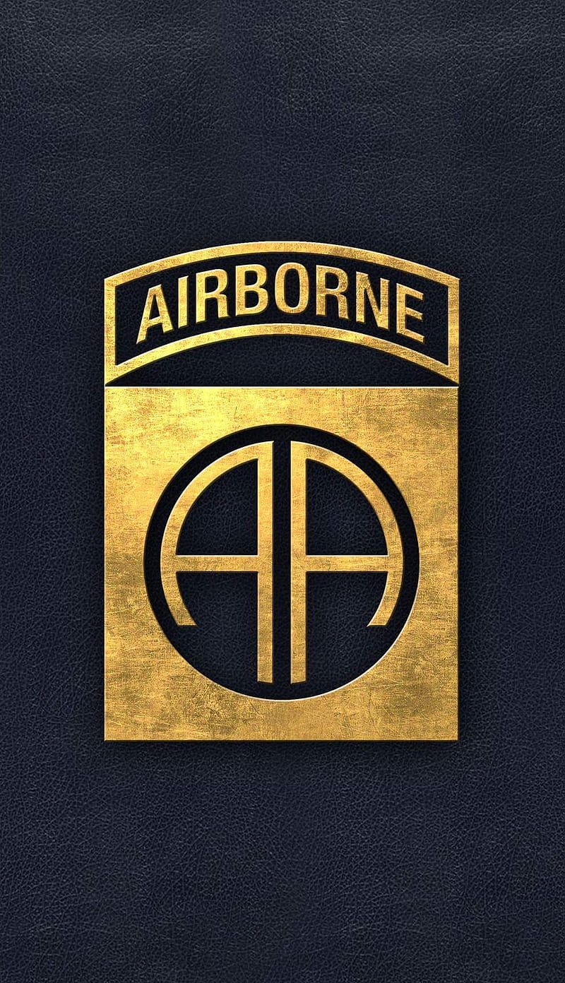 800x1392 82nd Airborne gold, 82nd, airborne, america, army, gold, logo, paratrooper, us, HD phone wallpaper