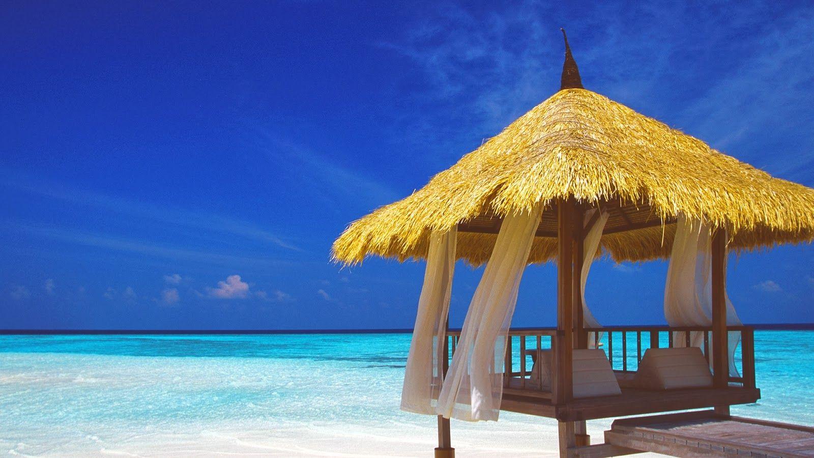 1600x900 rebsays: Beach House Wallpaper