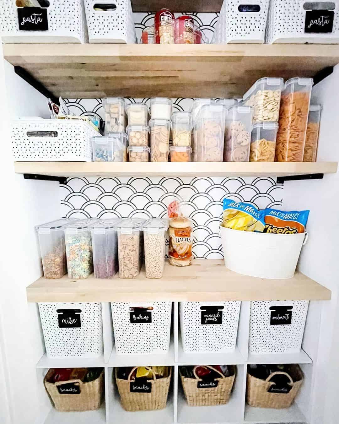 1080x1350 Black and White Pantry Wallpaper