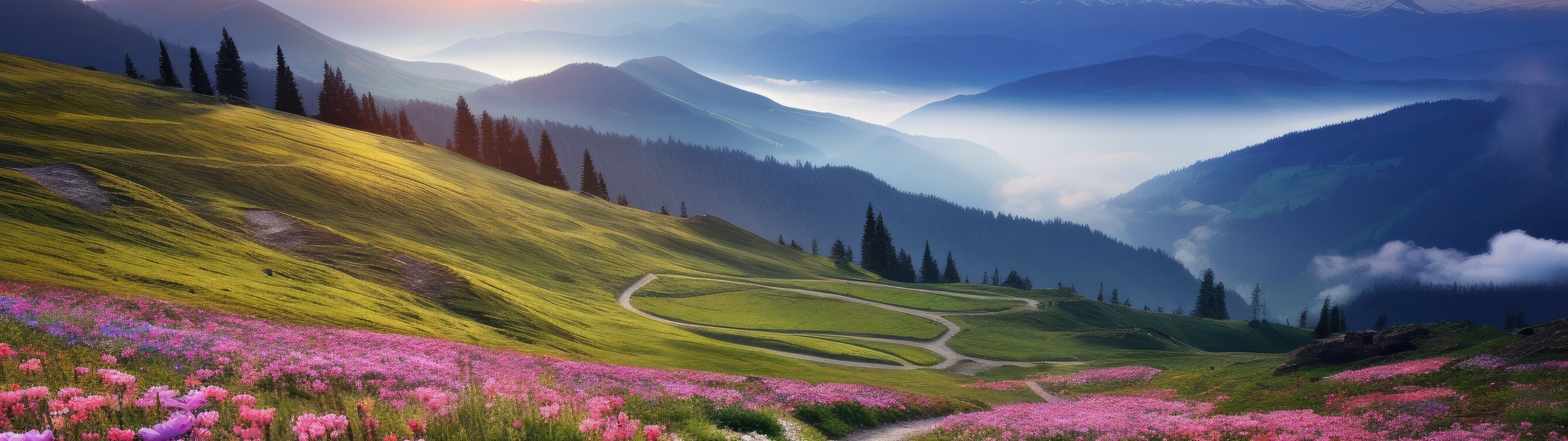 3840x1080 Aesthetic Wallpaper 4K, Scenery