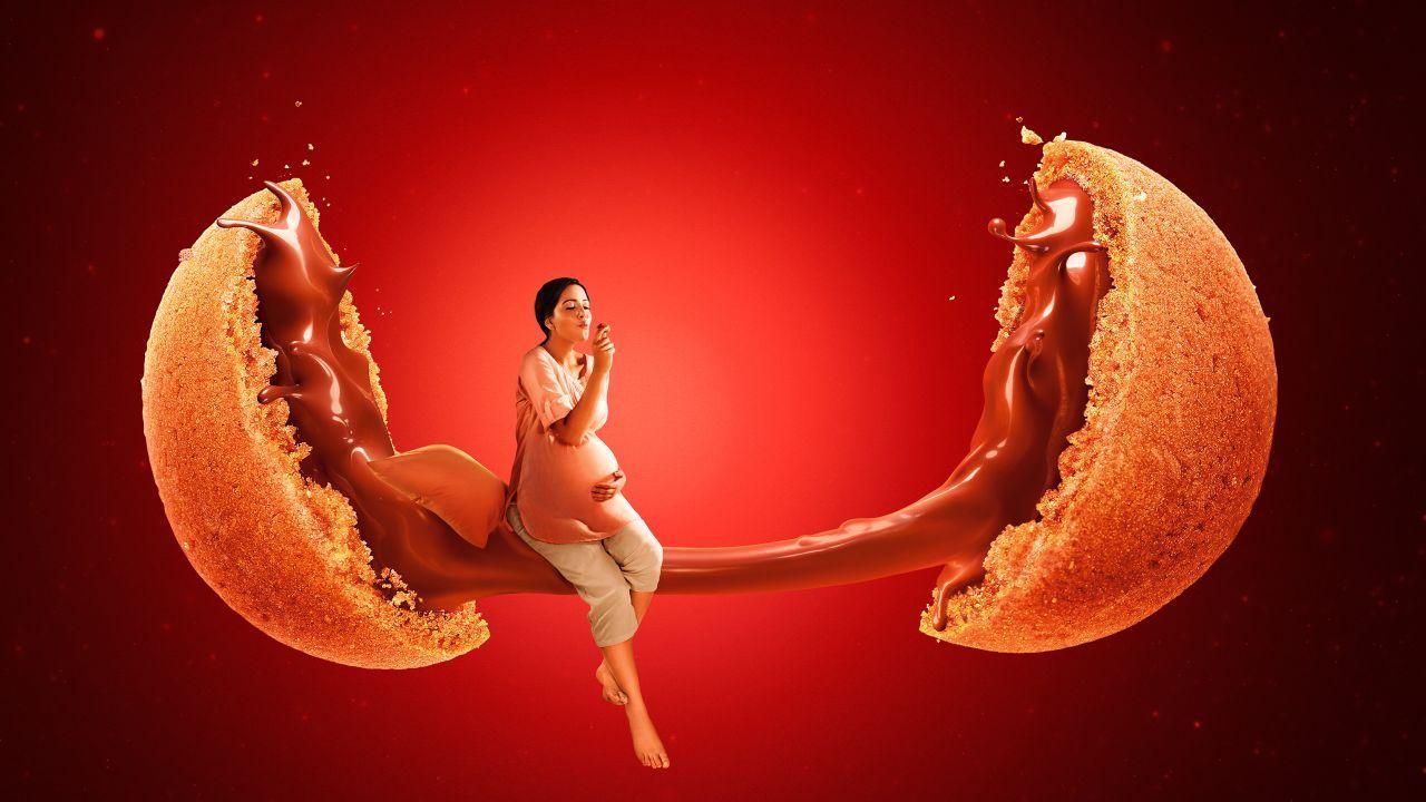 1280x720 Wallpaper Dark fantasy, Chocolate, Pregnant woman, Creative