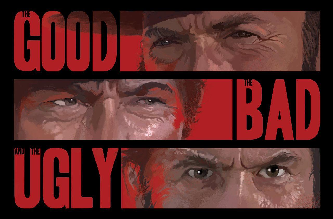 Good us bad. Хороший, плохой, злой фильм 1966. Хороший, плохой, злой. The good the Bad and the ugly Постер. Хороший плохой злой фильм Постер.