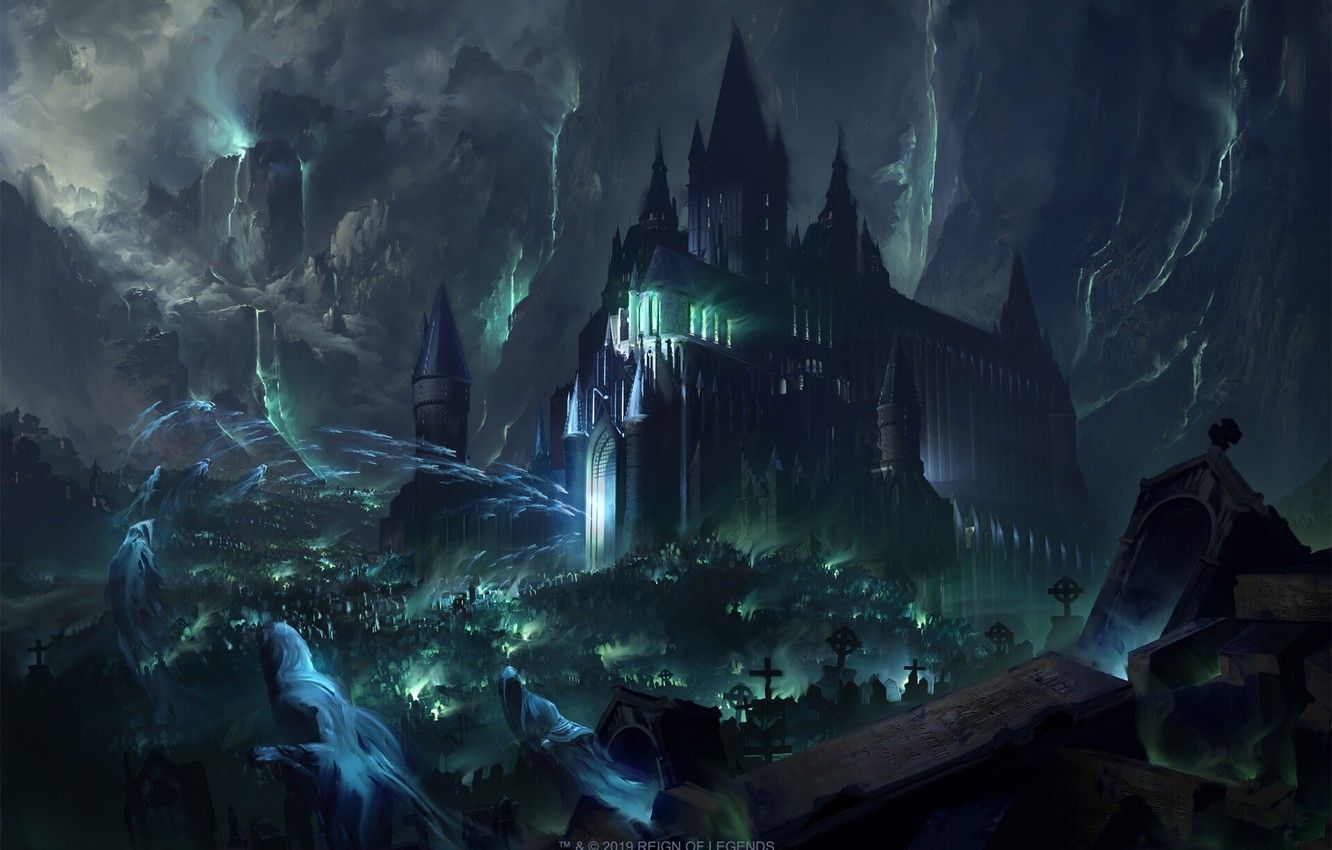1332x850 Horror Castle Wallpaper