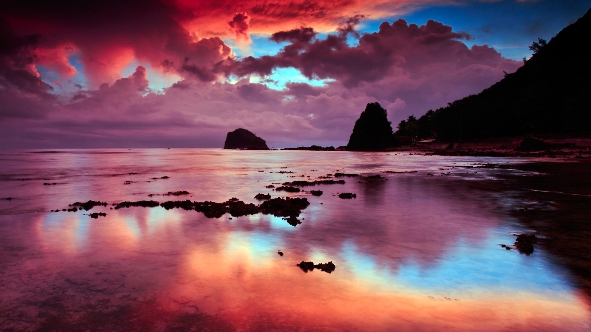 1920x1080 Download Philippines Cloud Sunset Sea
