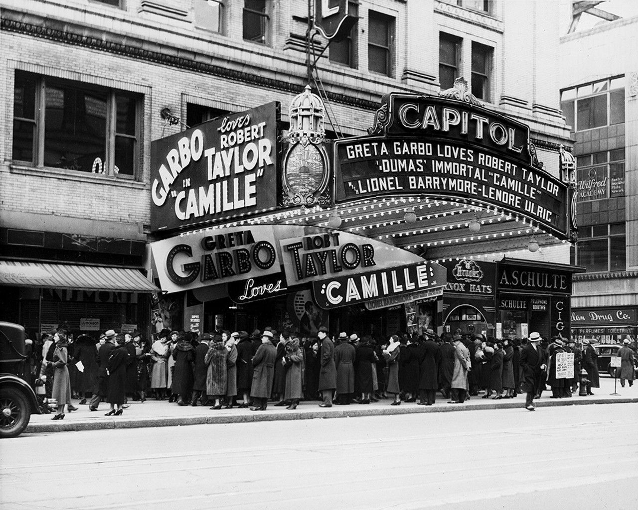 1280x1024 Greta Garbo, Camille Theater, BAW10131