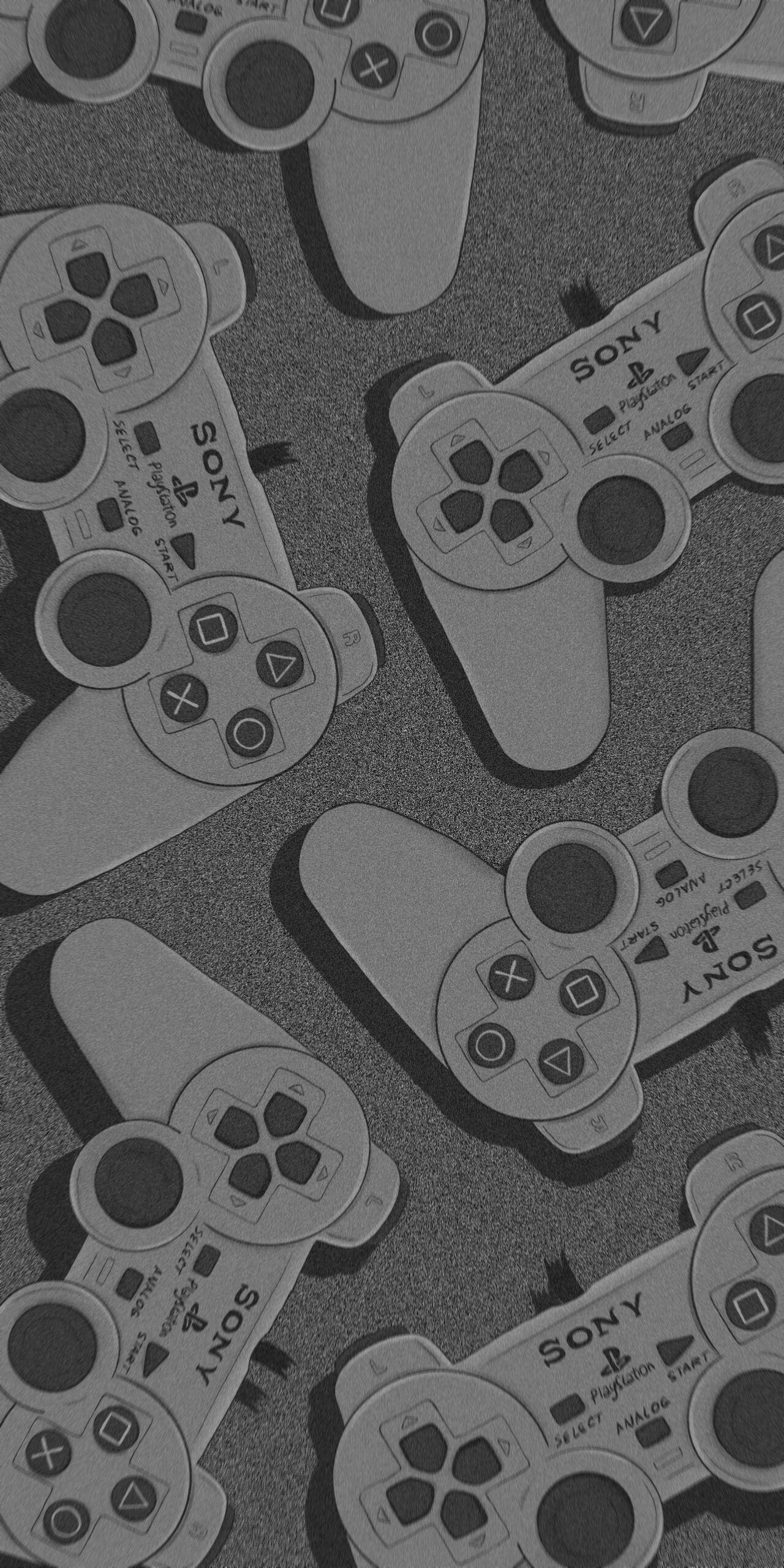 1280x2560 PlayStation 1 DualShock Controller