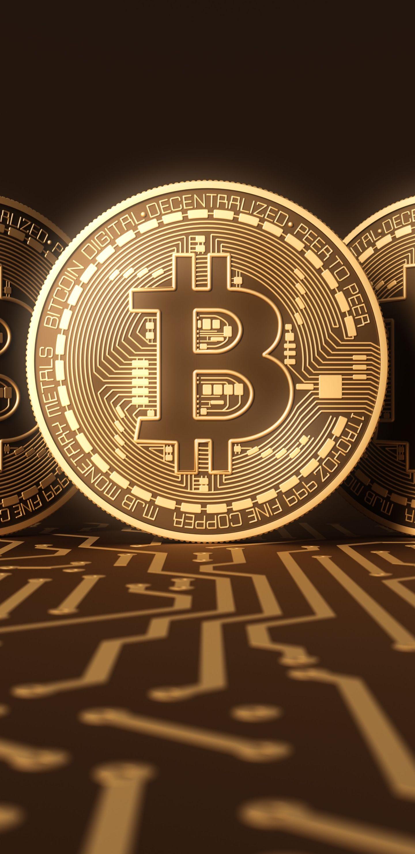 background tecnologico del concetto di moneta digitale bitcoin