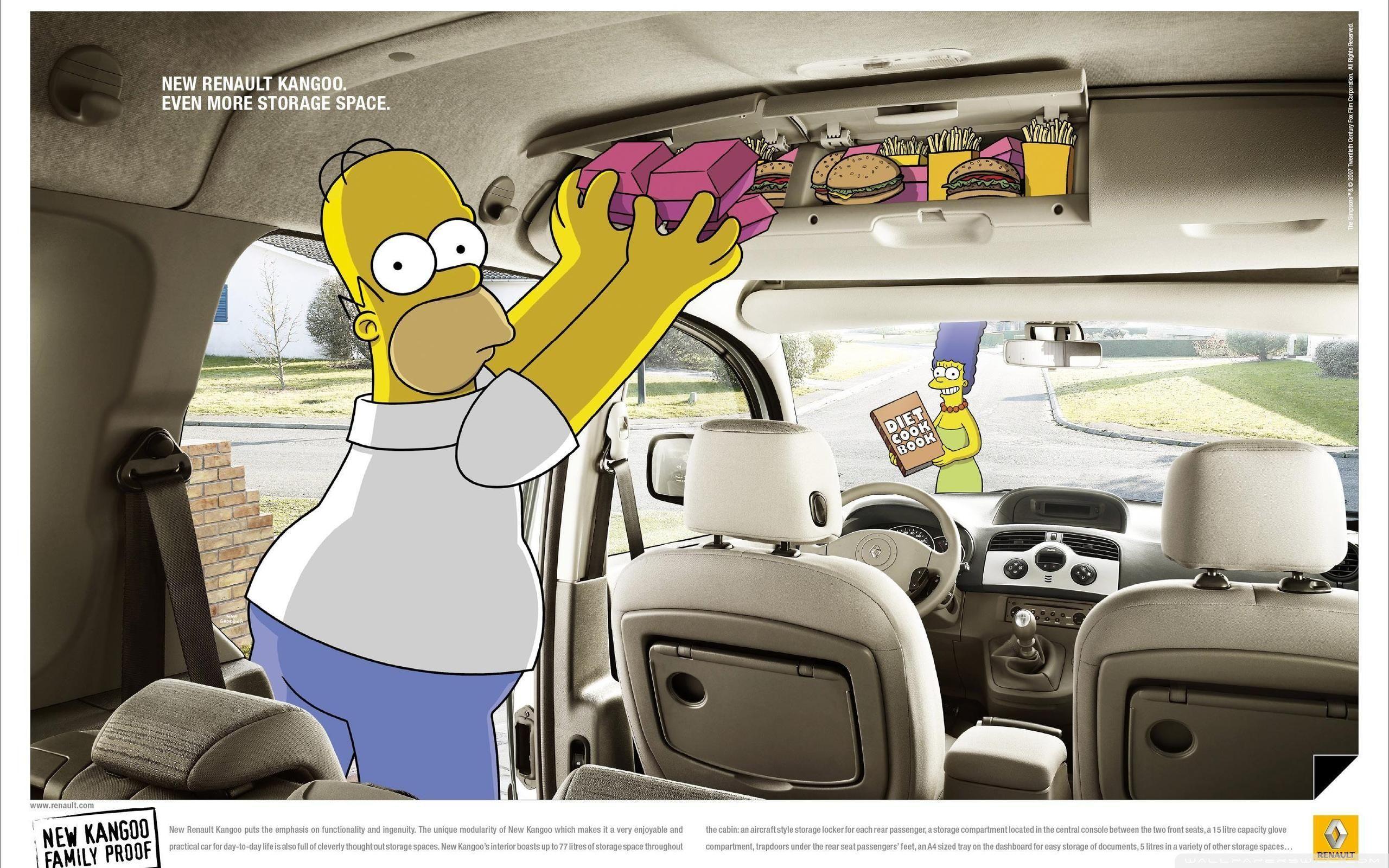 2560x1600 Renault Kangoo Simpsons Advertising ❤ 4K HD Desktop