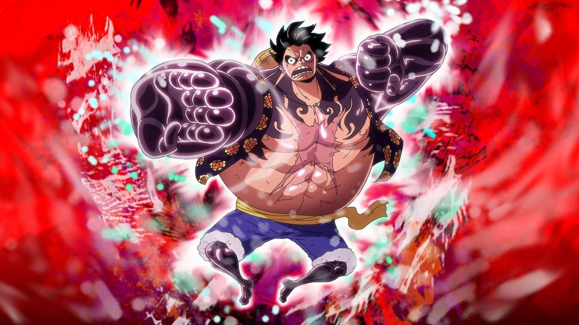 1920x1080 One Piece Luffy Triple Monitor