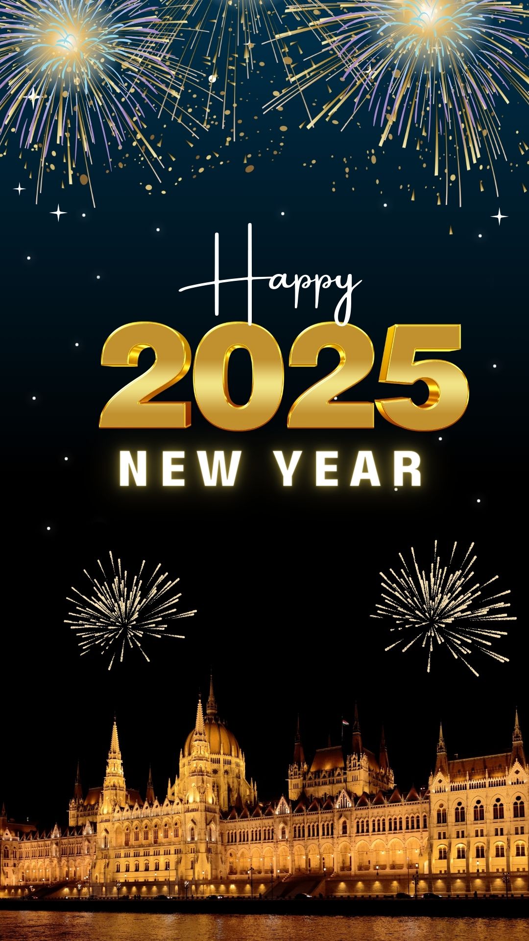 happy new year 2025 iphone wallpaper