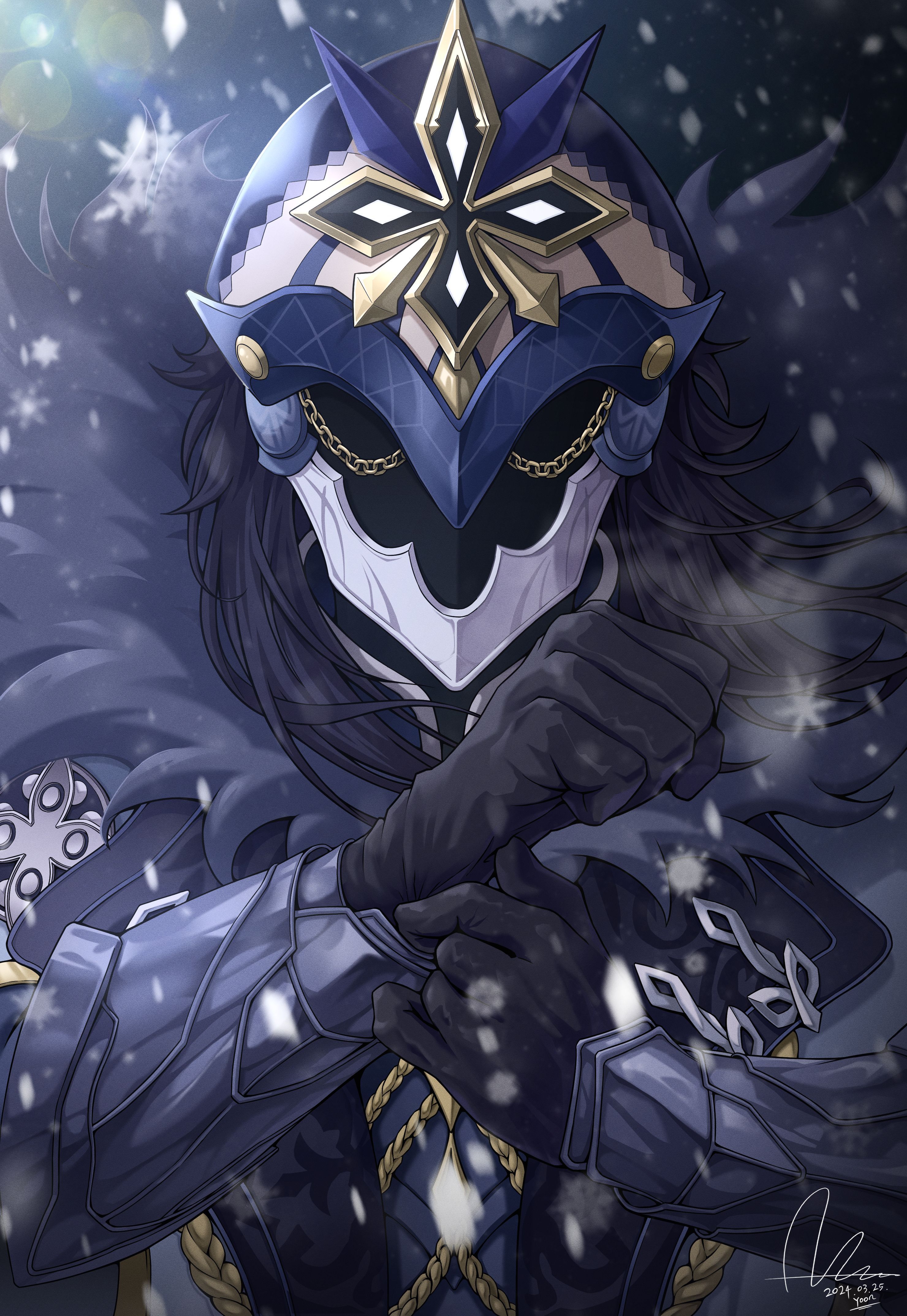 2960x4296 Il Capitano, Fanart Anime